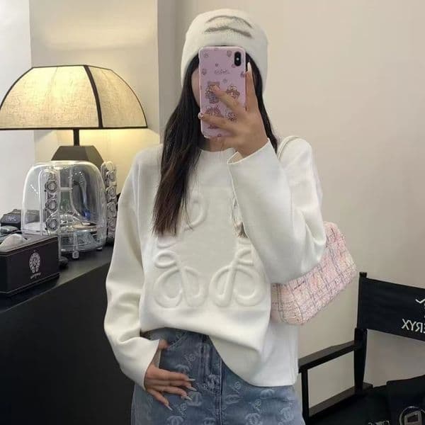 Designer sweater women knitted sweater womens high neck loose sweater autumn and winter new short knitted sweater sleeve clothing pullover shirt top