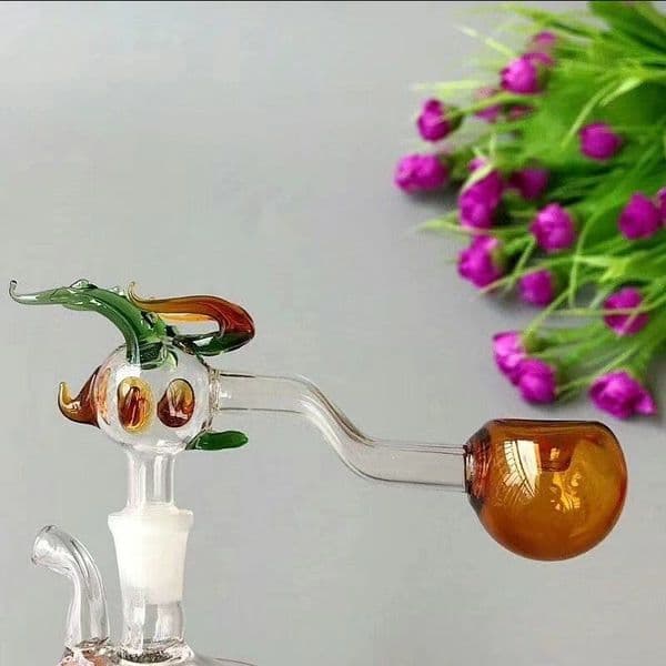 Smoking pipes Ball Glass Oil Burner Pipe Smoking Bowl Water Hookahs bongs Colored faucet glass concave pot