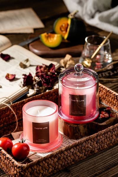 Plant-Based Soy Wax Aromatherapy Candle with Clear Cover for Fresh Air Ambiance Z260520
