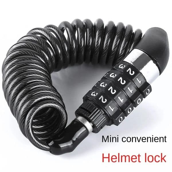 Bicycle Lock Steel Wire Chain Mountain Bike Motorcycle Antitheft Code Rope Luggage Helmet 250729