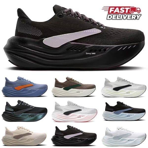 Designer men women running shoes brookshoes sneakers Glycerin Grey Nightlife Country BlueSky Black Ebony mesh Breathable outdoor shoe womens mens sports trainers