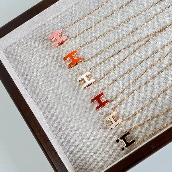 Necklace womens necklace designer jewellery chains pendant titanium steel charm anniversary gift for women gold plated holiday gifts 0378