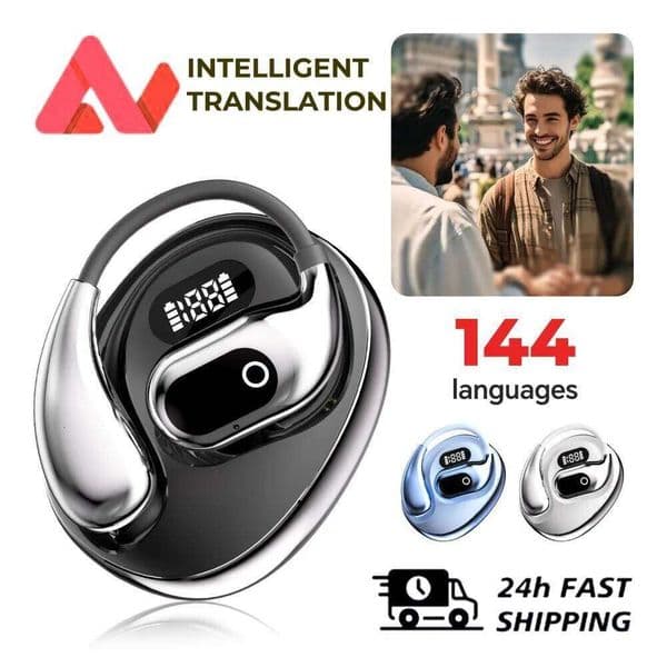 Ai Translation Bluetooth 5.4 Earbuds 144 Languages Real Time Translators Headphones True Wireless High Quality Headset Original