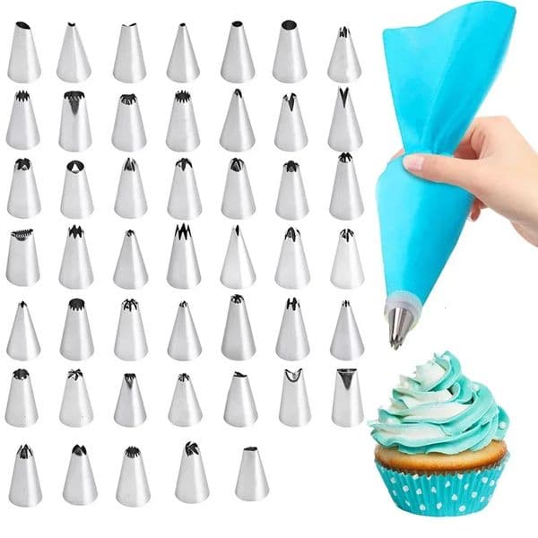 81016PcsSet Silicone Pastry Bag Tips Kitchen Cake Icing Piping Cream Decorating Tools Reusable Nozzle Set 1 Bags 250806