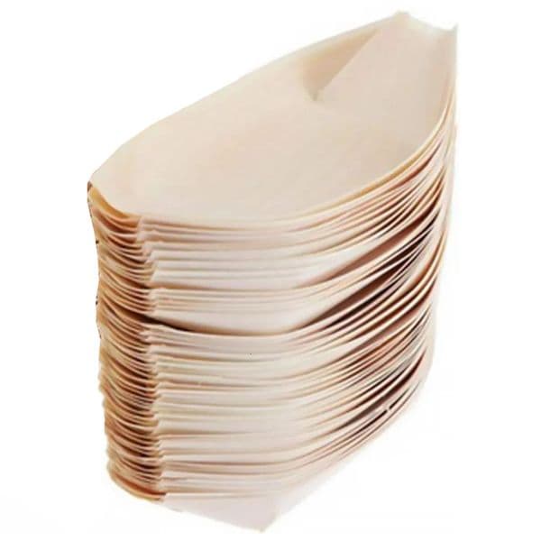 Boat Sushi Tray Serving Boats Disposable Wooden Plates Plate Wood Snack Mini Container Platter Leaf Dish Trays Sashimi Bamboo 250806