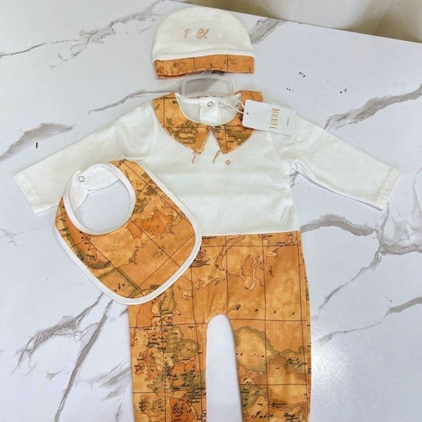 new style boy girl Newborn baby luxury kids designer 100%cotton knitting high quality Long sleeve jumpsuit hat Bibs 3 piece set Jumpsuits&Rompers