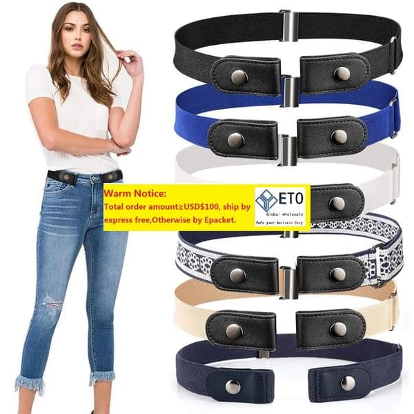 Buckle-Free Adjustable Elastic Stretch Belt No Buckle Invisible Belt for Men Women Casual Jean Pant Dress No Hassle Waist Belt ZZ