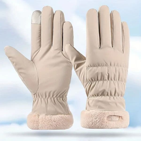 Winter Women Fashion Gloves Winter Warm Windproof Waterproof Gloves with Plush Lining For Cold Weather Outdoor Sports 250806