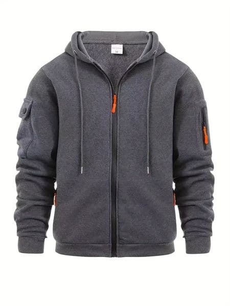Mens Casual Sports Sweatshirts with Full Cardigan Zipper n Can Be Worn Casually on Climbing and Running MultiZipper Des 250807BJ
