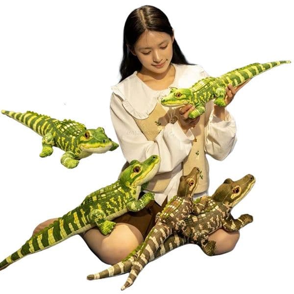 50/70cm Simulation Stuffed Soft Plush Toys Throw Pillow Giant Alligator Sofa Two Stage Animals Cushion Birthday Gifts 250806