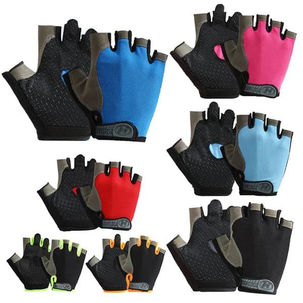 Summer Cycling Sports Gloves For Mens Fitness Training Fingerless Bicycles Antislip and Breathable 250729