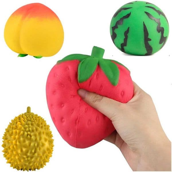 2026 New Super Jumbo Strawberry Scented Slow Rising Antistress Toy Kids Grownups Squeeze Squishy Toys 11 5*9 CM Z250807 Toys