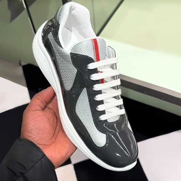 Sneakers Americas Cup Round Toe Versatile New Casual Running Shoes Leather Flat High Quality shoes