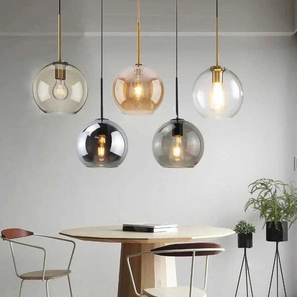 Nordic Glass Pendant Light Glass Hanging Lamp Dining Room Chandelier Living Room Bedroom Cafe Study LED Lamps Room Decor Chandelier X250807
