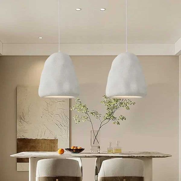 Nordic Wabi Sabi LED Chandeliers for Dining Room Pendant Lamp Creative Model Room Lighting Bedroom Home Decoration Light Fixture X250807