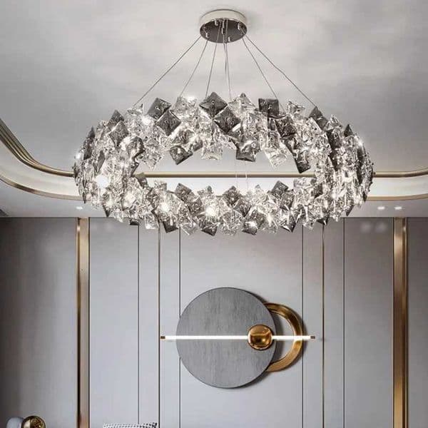Home Decoration Pendant Lights Luxury Crystal Living Room Chandelier Dining Room Pendant Lamp Ceiling Light Indoor Lighting X250807