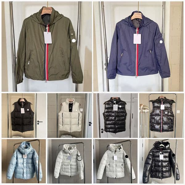 winter jacket Mon clers puffer jacket mens coat mens parka body warmer thick hooded NFC jacket womens fashion style slim high quality white duck puffer zip up jackets