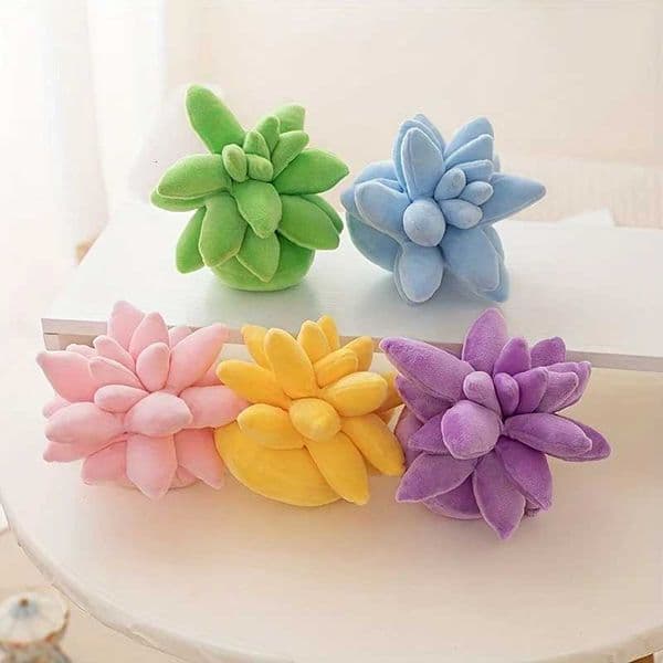 3D Succulent Plush Toys Room Decor Simulation Plants Potted Toys Nature Decorative Throw Cactus Multiple Colors XJ250807