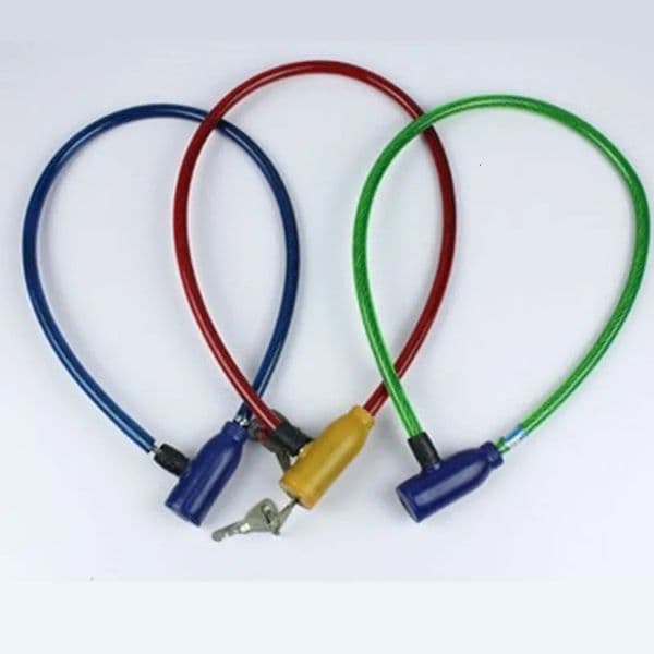 Bicycle Lock Exquisite Steel Cable Outdoor Bike antitheft Mountain Wire Accessories Security With 2 Keys 250729