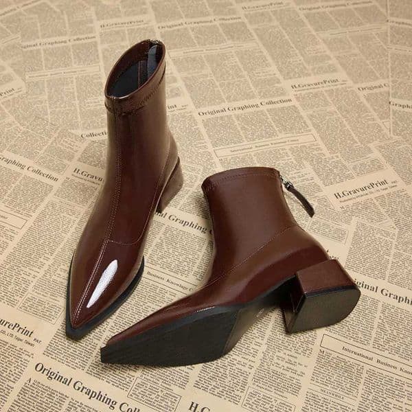 Spring Autumn Vintage Slimming Women Ankle Boots Ladies Ccise Low Heel Short Boots Womens Shoes XJ250807