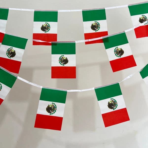 Mexico Flags Mexican bunting 20pcs/set 14x21cm Pennant String Banner Buntings Festival Party Holiday 250804