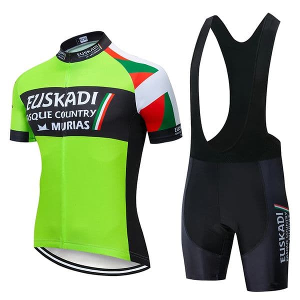 Summer EUSKADI Team Cycling Jersey Set Cycling Clothing MTB Bike Clothes Uniform Maillot Ropa Ciclismo Man Cycling Bicycle Suit 250807