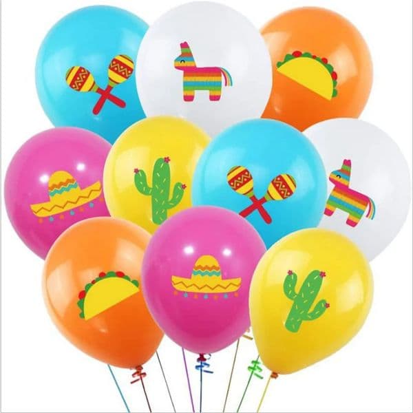 25Pcs Mexican Balloon Theme Party Set Decoration Alpaca Cactus Balloon Combination Childrens Birthday Party 250804
