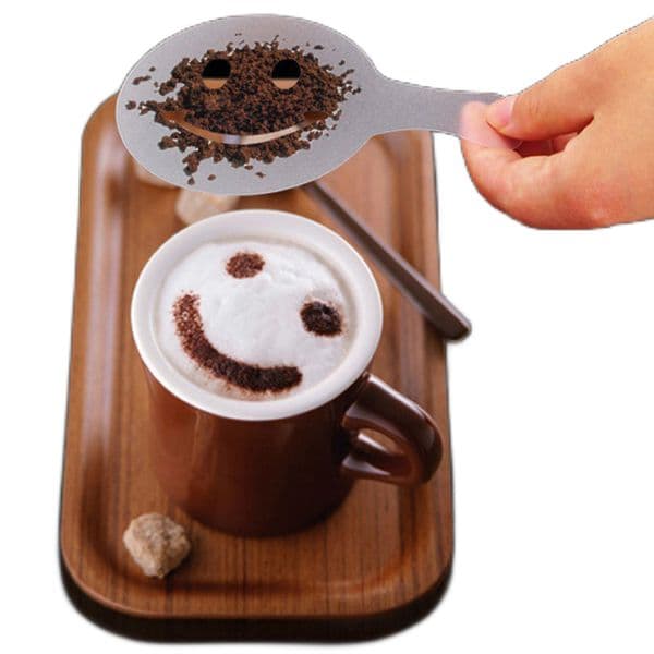 16Pcs/Lot Plastic Fancy Coffee Decorating Stencils Milk Froth Cake Decoration Mold Barista Cappuccino Printing Template Spray Stencil JY0997