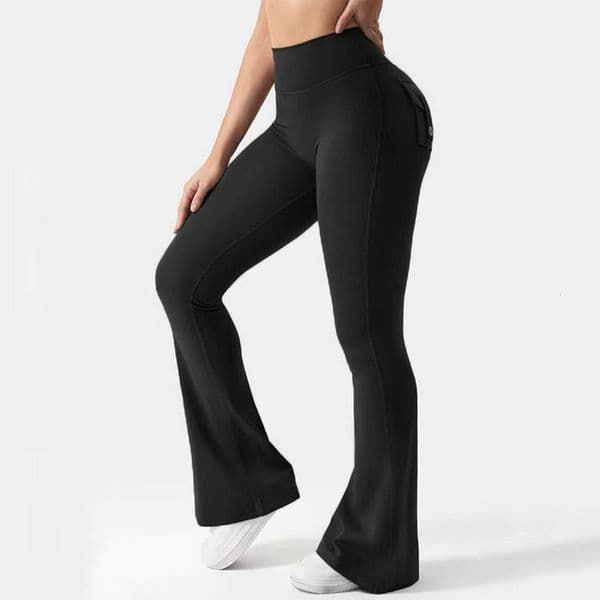 100% Cotton Women Yoga Pants High Waist Sport Seamless Leggings Scrunch Butt Solid Color Push Up Slim Flare Pants Booty Leggings XJ250808