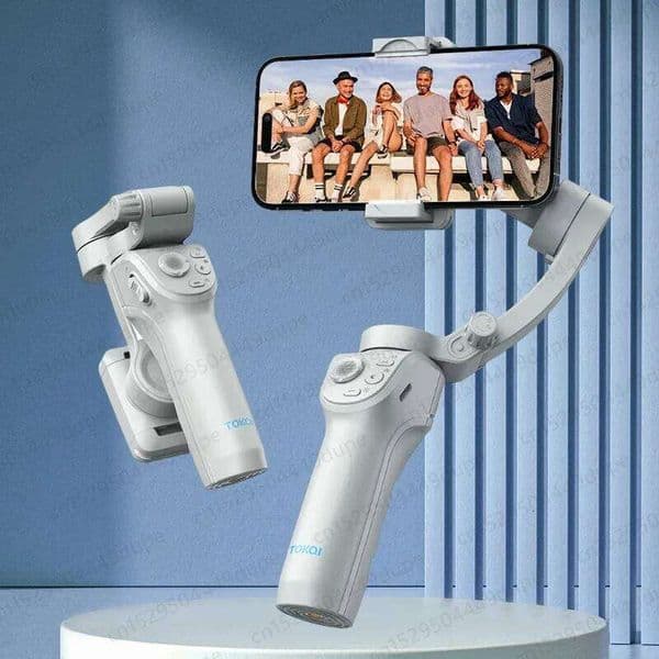 Handheld Stabilizer Selfie Tripod With Fill Light Smartphone Axis Anti Shake Gimbal Foldable For Xiaomi Iphone