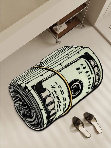 Money Creative Carpet Cozy Soft Bedroom Carpets Y2K Bedside Rugs Living Room US dollar Rug Bathroom Door Mat Dry Absorbent Mats 250807