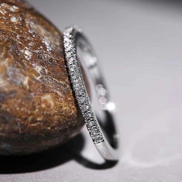 925 Sterling Silver Crystal Wedding Engagement Rings For Women Girls Fashion Jewelry Valentines Day Gift Wholesale Y250808