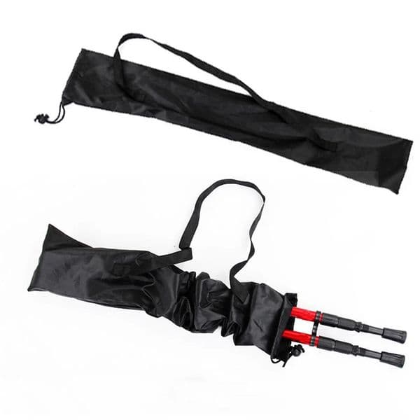 Black Waterproof Storage Bag Hiking Travel Walking Sticks Holder Trekking Pole Oxford Portable Camping Drawstring 250729