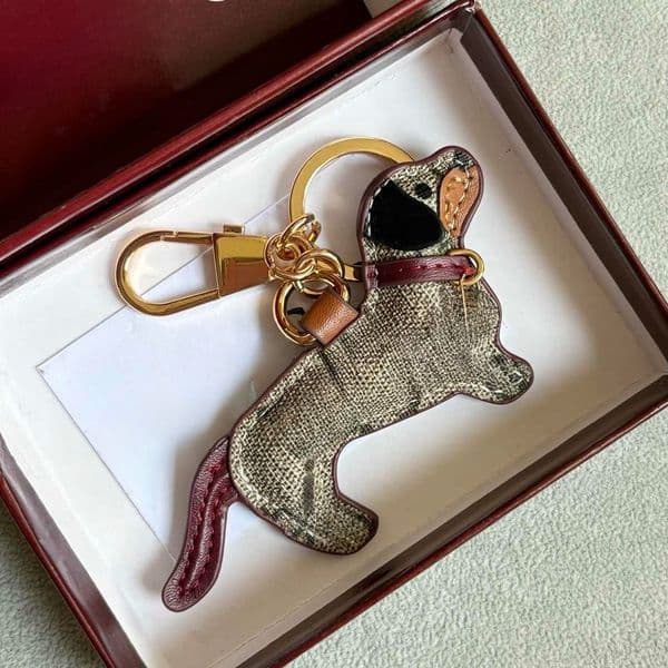 bear designer dog shaped men women key chain bag pendant cute wallet cartoon charm vintage keychain no box