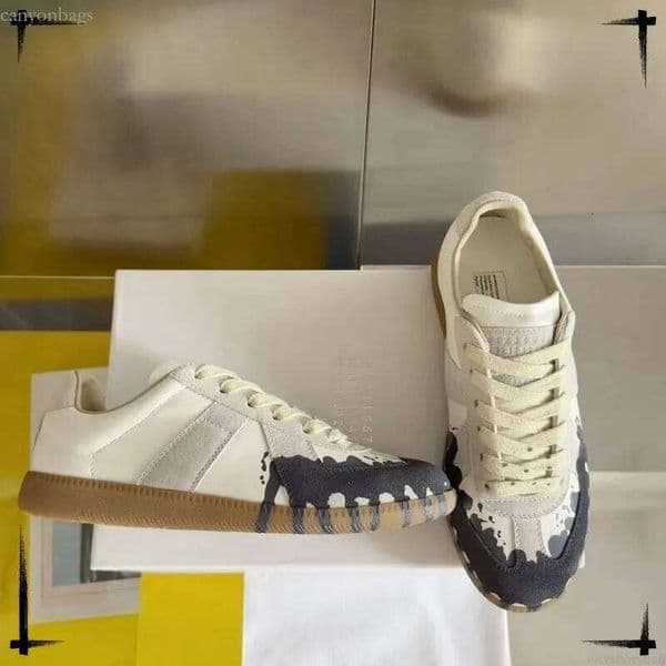 margela gats mens sneakers designer shoes women running replicate suede MM6 woman Flat margiella trainer men outdoor b06
