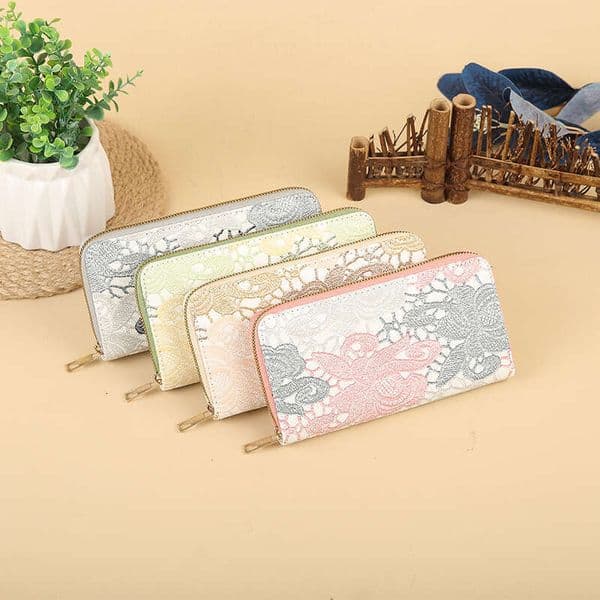 New Single Pull Women's Wallet Zipper Clutch Fashionable Large Capacity Soft Leather Coin Purse Phone Bag