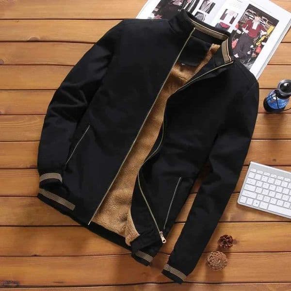 Autumn and Winter Mens Casual Trend Fashion Warm Thickened Cold-Proof Large Size Zipper Padded Baseball Jacket W250809