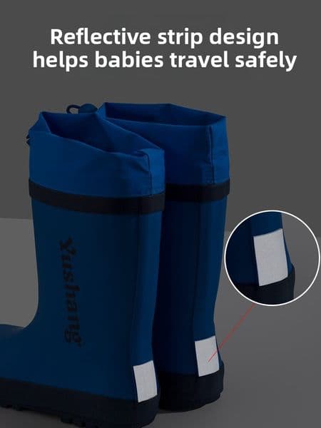 Children's Rain Boots Boys Girls Non-Slip High Tube 2025 New Raincoat for Older Kids Lightweight Water Shoes
