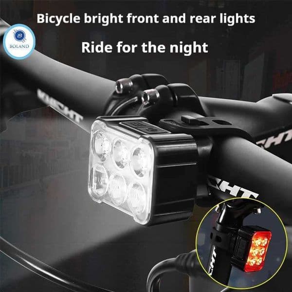 New Bicycle Headlights Night Riding Warning Light Long Range Mountain Bike High Brightness Taillights Bicycle Accessories Z250809