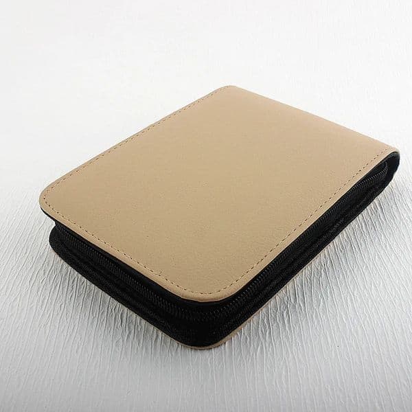 12 Slots Fountain Pen Retro Pen Pouch PU Leather Pencil Case for School Students Men Pencil Bag 250806