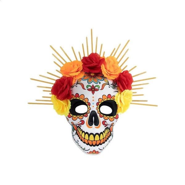 Halloween Mexican Day of The Dead Mask Full Mask Eye Mask Halloween Party Mask Headwear Three-dimensional Skull Mask Cosplay 250804