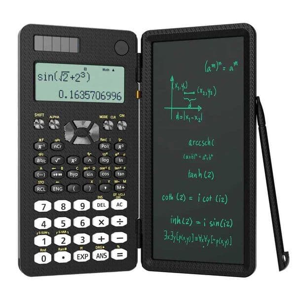 Mini Scientific Calculator with Writing Tablet Calculators Notepad Memo Office Electronics School Supplies 991es Ms EX 82ms Nev W250809