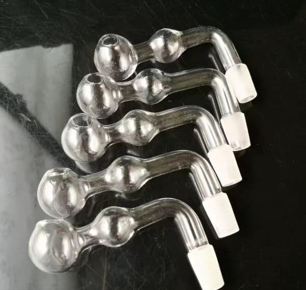 new Glass Oil Burner Pipes hookah Glass Smoking bongs Smoke pipes Transparent double bubble cooking pot