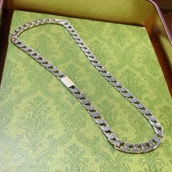 Cuban Link Necklace Chain Jewelry 18K Gold Plated Heavy Unisex Designer Necklaces Luxury Gift