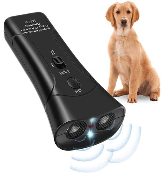 Pet Dog Repeller Stop Bark Training Device Trainer LED Ultrasonic 3 in 1 Anti Barking Ultrasonic9620380