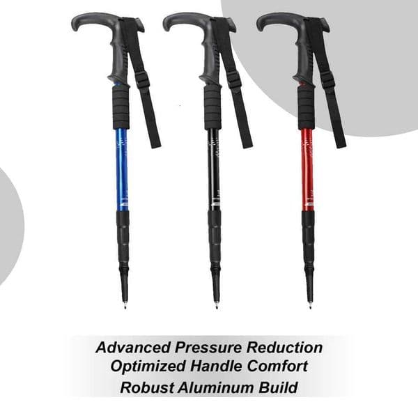 Hiking Poles For Women Telescopic Hiking Poles Anti-slip Handle Telescopic Adjustable Wading Staff For Senior Men Backpacking Z250809