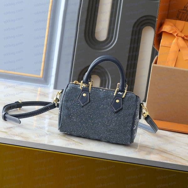 Handbag Denim Bag Women's Fashionable Crossbody Bag Street Casual Large Capacity Retro Shopping Bag Handbag