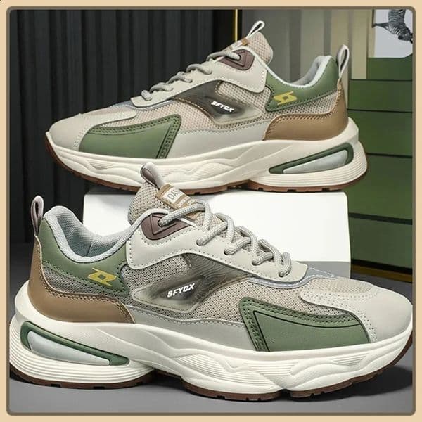 Mens Must-Haves Breathable Mesh Walking Shoes - Ideal for outdoor jogging and casual wear running shoes 250804BJ