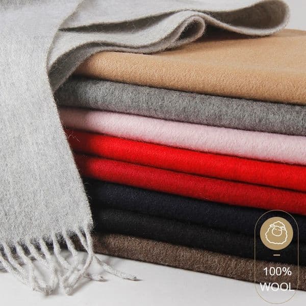 100% Wool Scarf for Women Men Cashmere Wool Scarf Pashmina Bandana Shawls Girls Winter Wool Men Scarf 35*180CM 250808
