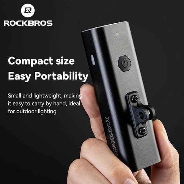 ROCKBROS Bike Front Light IPX6 Type-C Rechargeable Bicycle Hanging Light Headlight LED Flashlight 400/800LM Aluminum Z250809